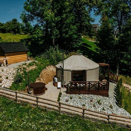 Jurta Na Wypasie - Luksusowy Namiot Z Widokiem Na Gory - Jacuzzi, Sauna, Split Ac, Private, Star View Zakopane Dış mekan fotoğraf