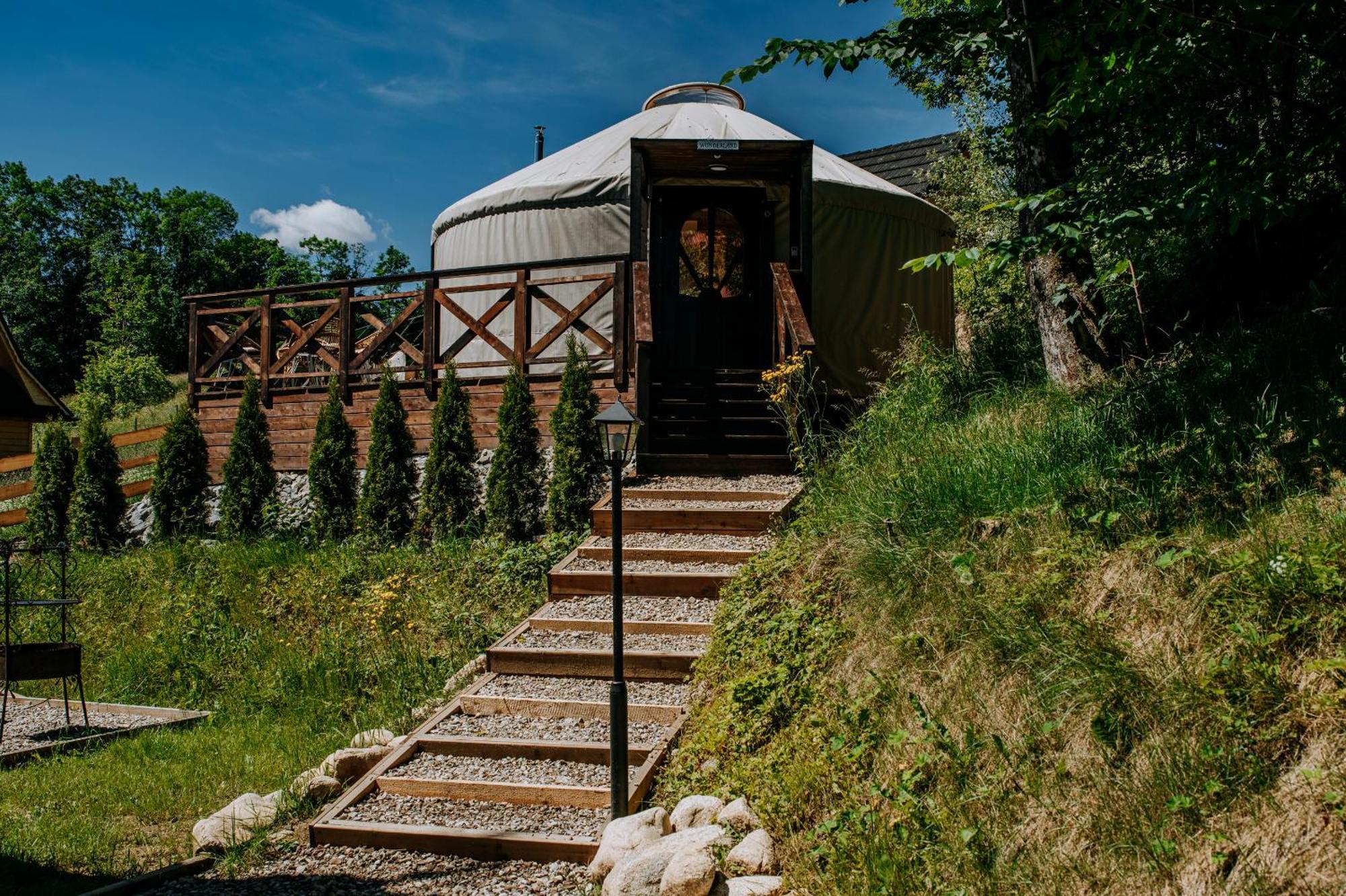 Jurta Na Wypasie - Luksusowy Namiot Z Widokiem Na Gory - Jacuzzi, Sauna, Split Ac, Private, Star View Zakopane Dış mekan fotoğraf