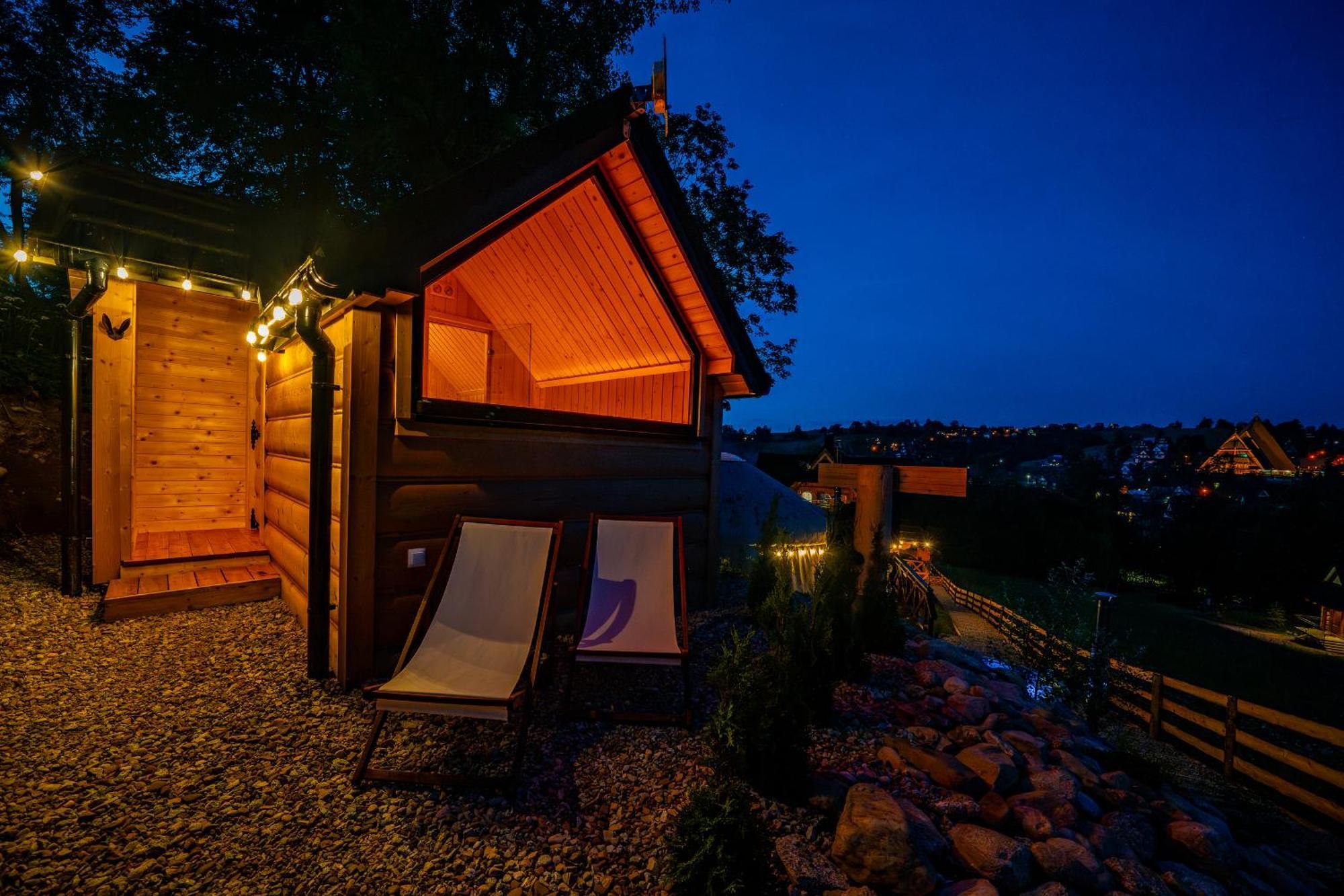 Jurta Na Wypasie - Luksusowy Namiot Z Widokiem Na Gory - Jacuzzi, Sauna, Split Ac, Private, Star View Zakopane Dış mekan fotoğraf
