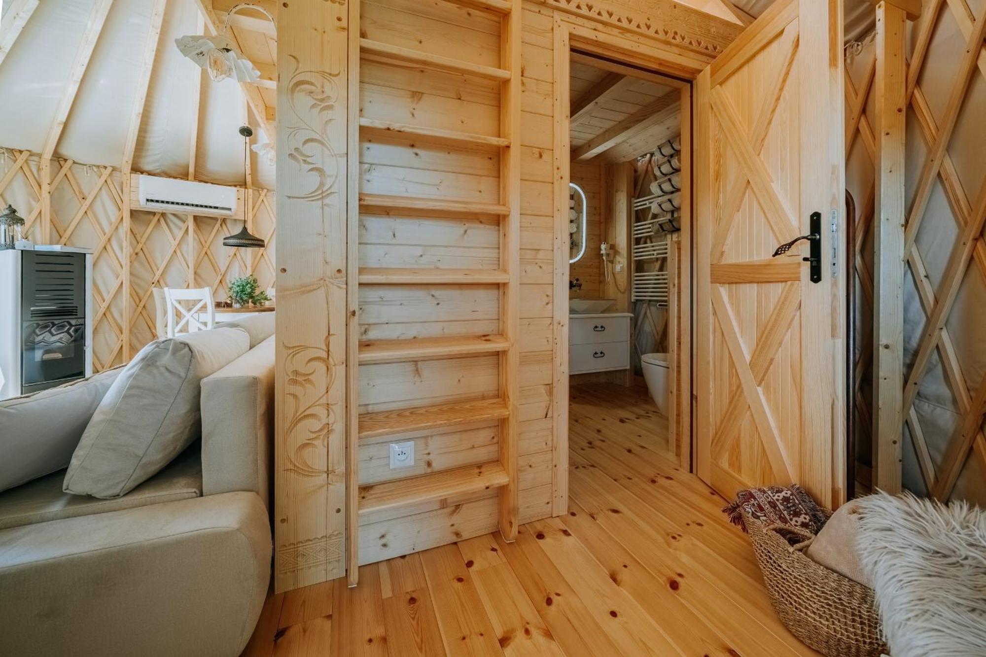 Jurta Na Wypasie - Luksusowy Namiot Z Widokiem Na Gory - Jacuzzi, Sauna, Split Ac, Private, Star View Zakopane Dış mekan fotoğraf