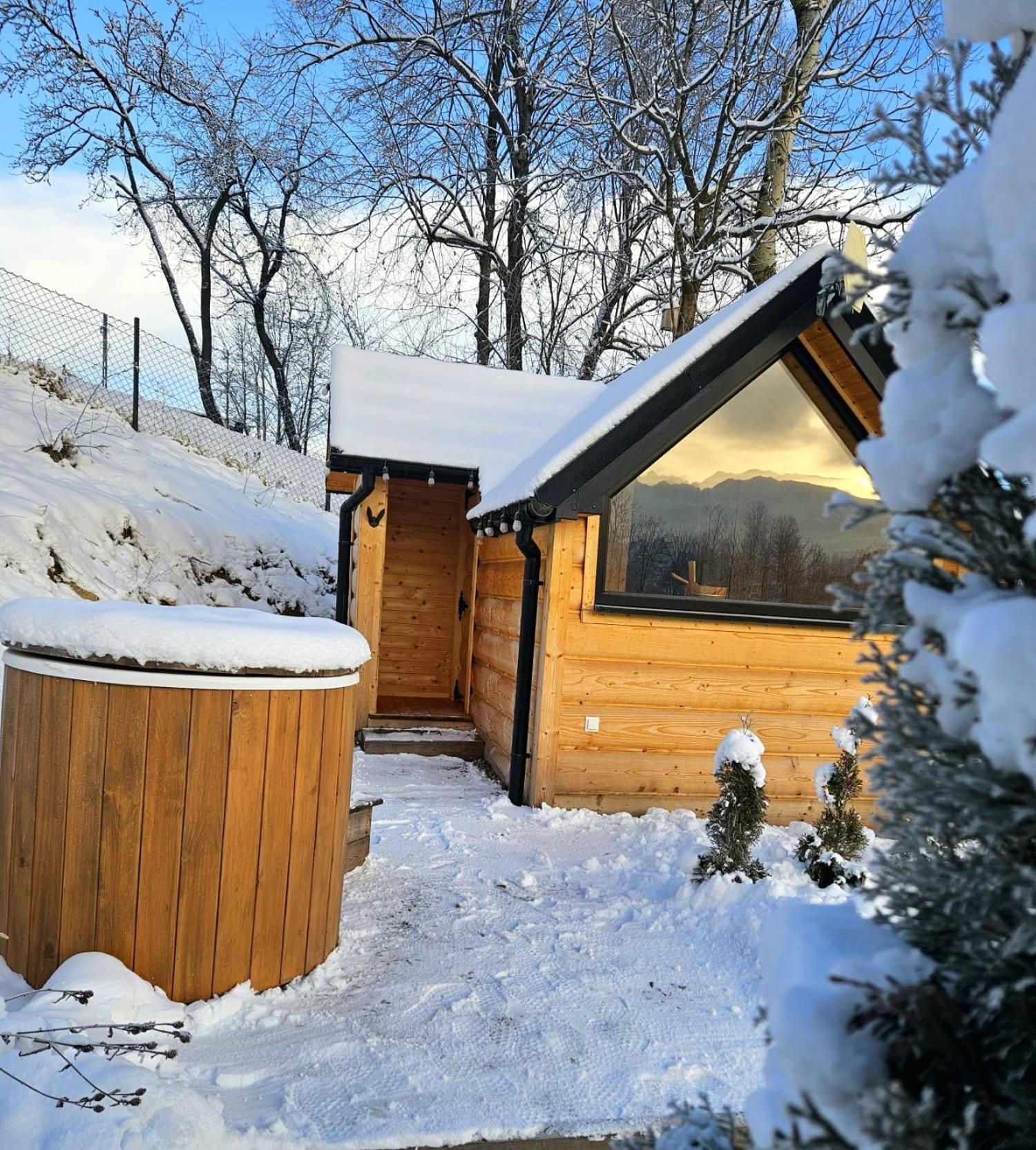 Jurta Na Wypasie - Luksusowy Namiot Z Widokiem Na Gory - Jacuzzi, Sauna, Split Ac, Private, Star View Zakopane Dış mekan fotoğraf